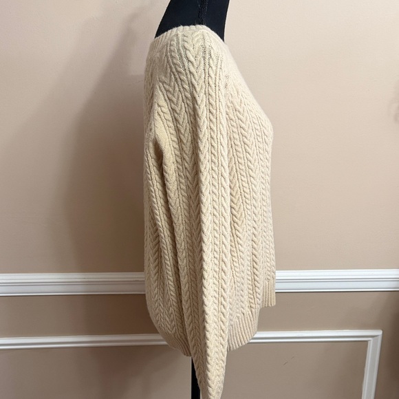 Cream Cable Knit Sweater - Picture 5 of 6